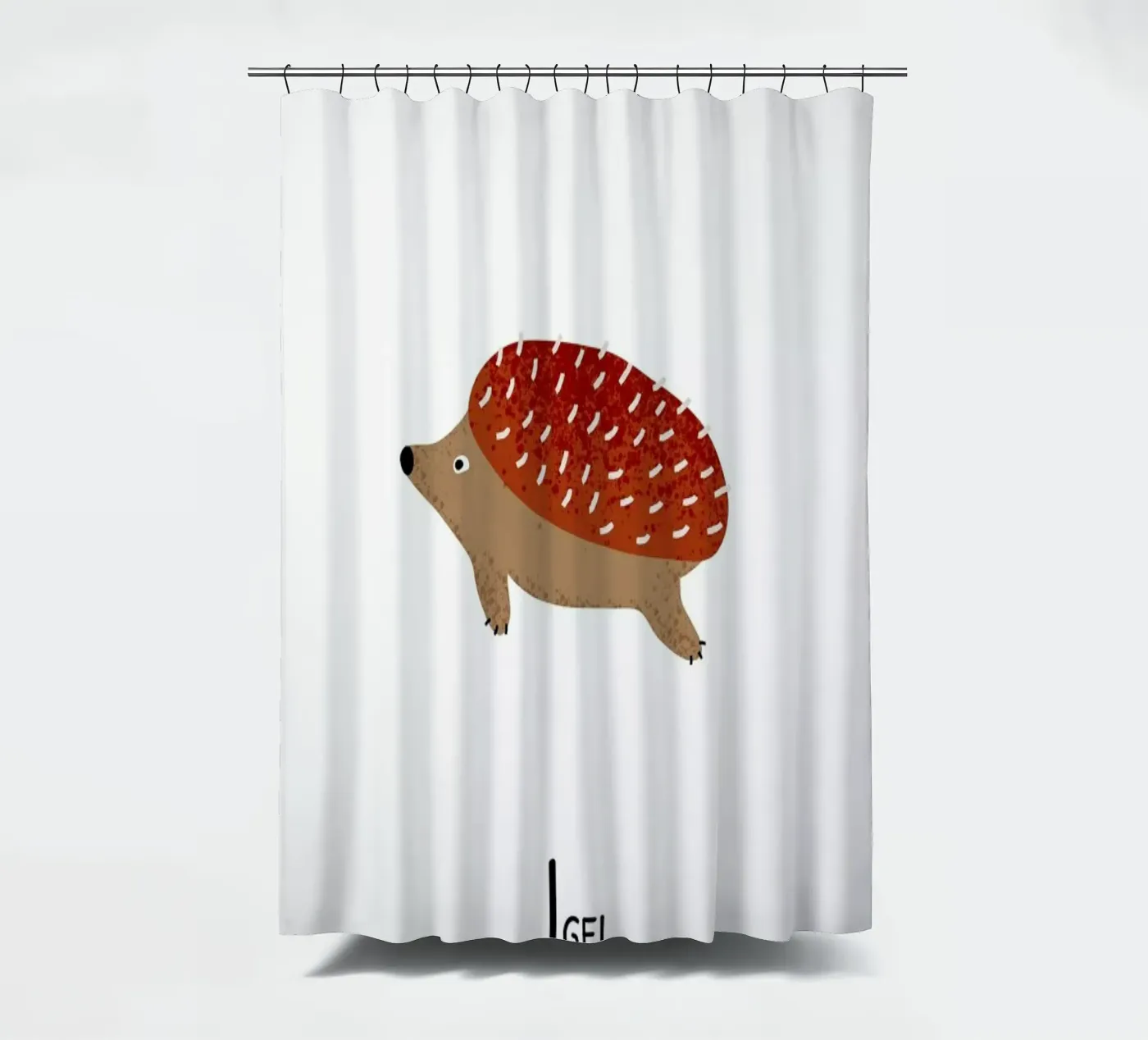 Igel Duschvorhang von Little Flourishes