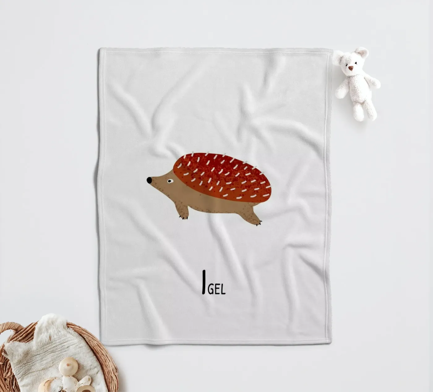 Igel fleecedeken van Little Flourishes