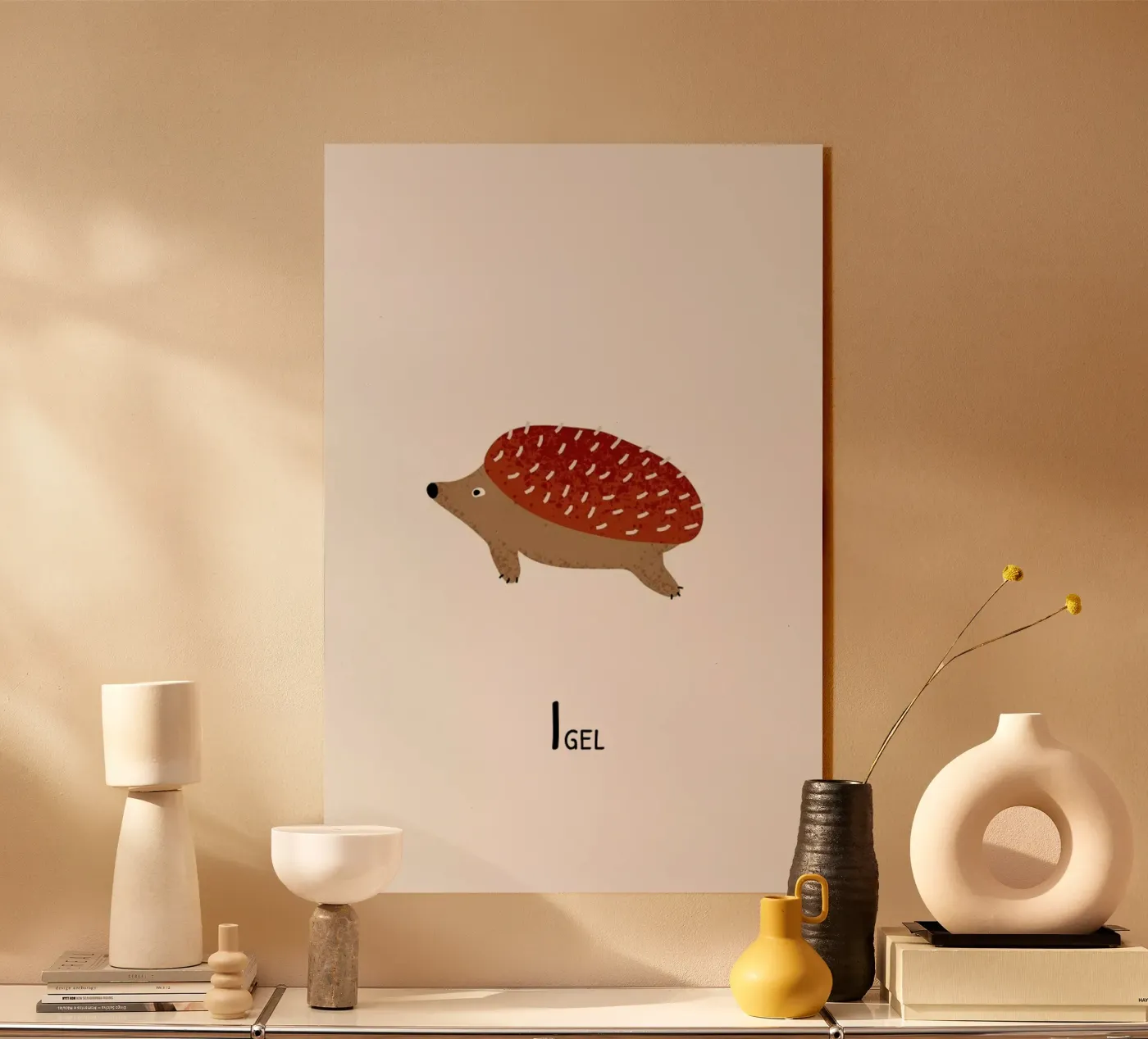 Igel acrylic glass by Little Flourishes