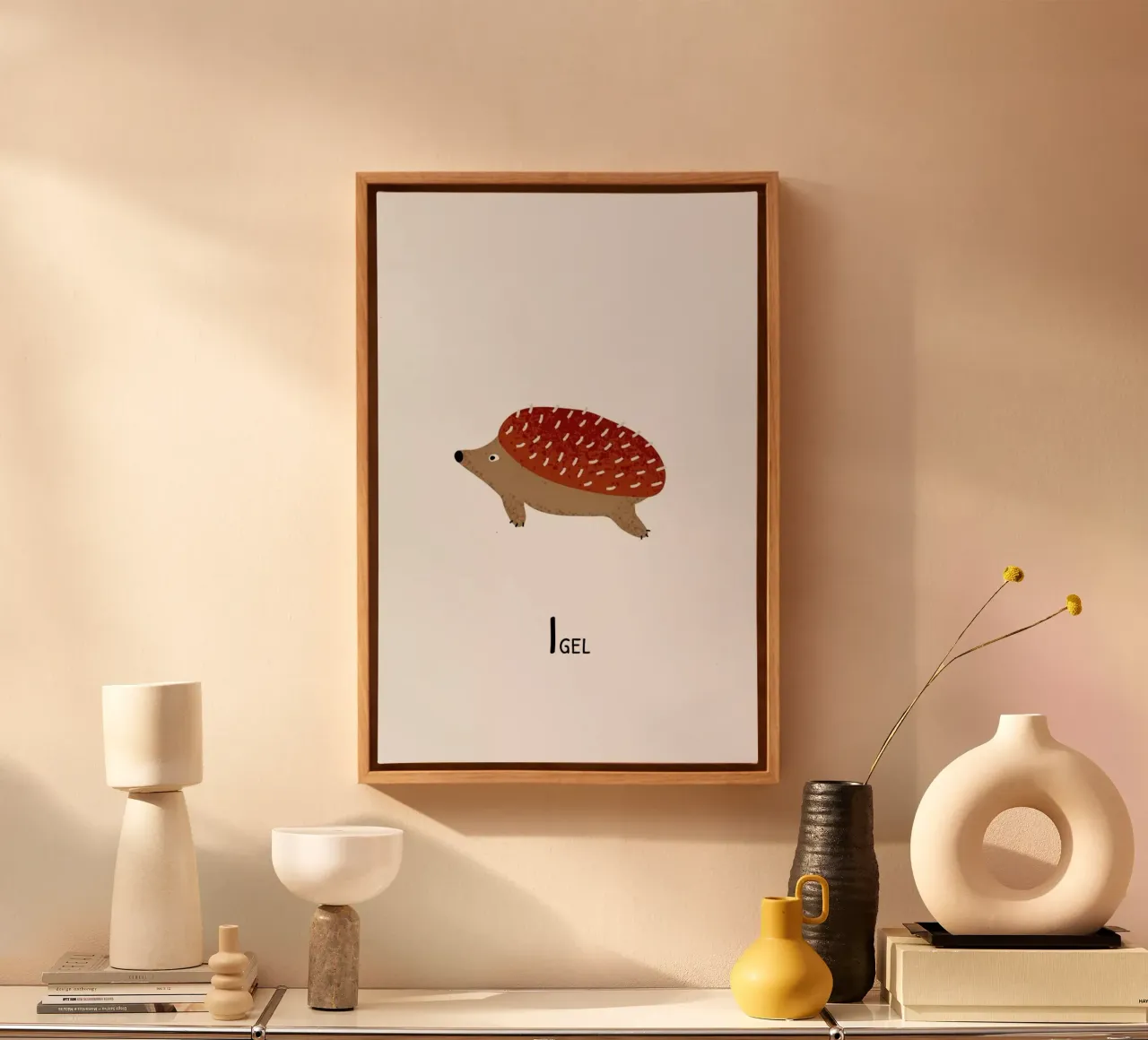 Igel canvas van Little Flourishes