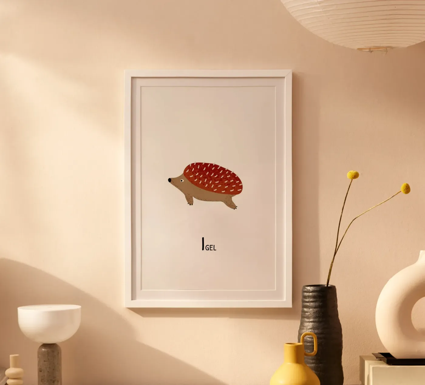 Igel poster by Little Flourishes