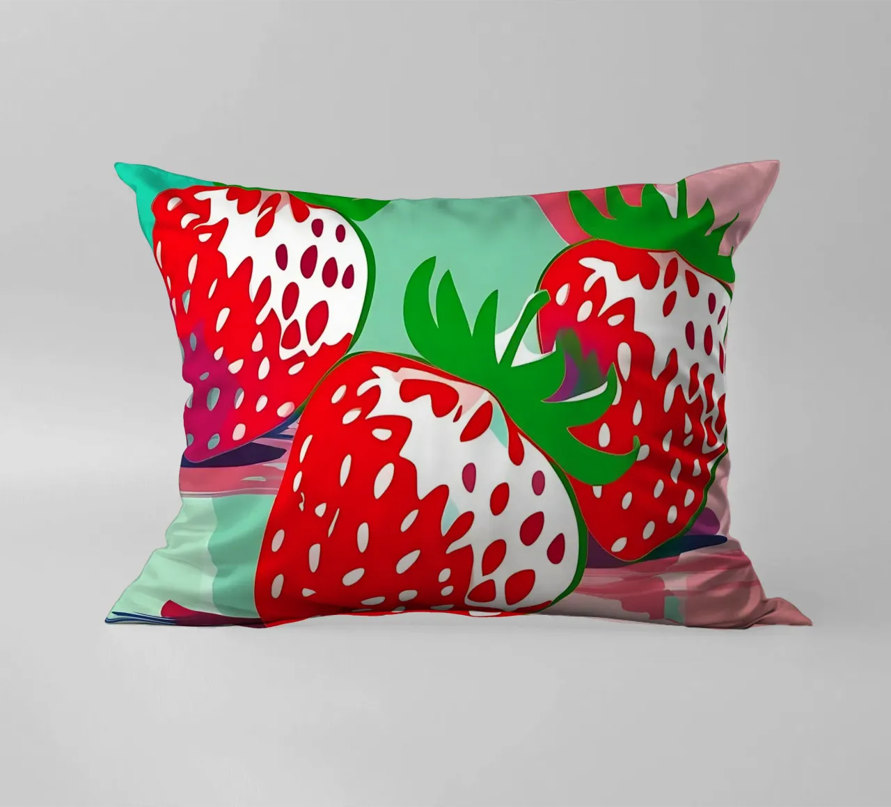 Fragole_stile_A_1 cuscino da Pink- und LoveArt by LK