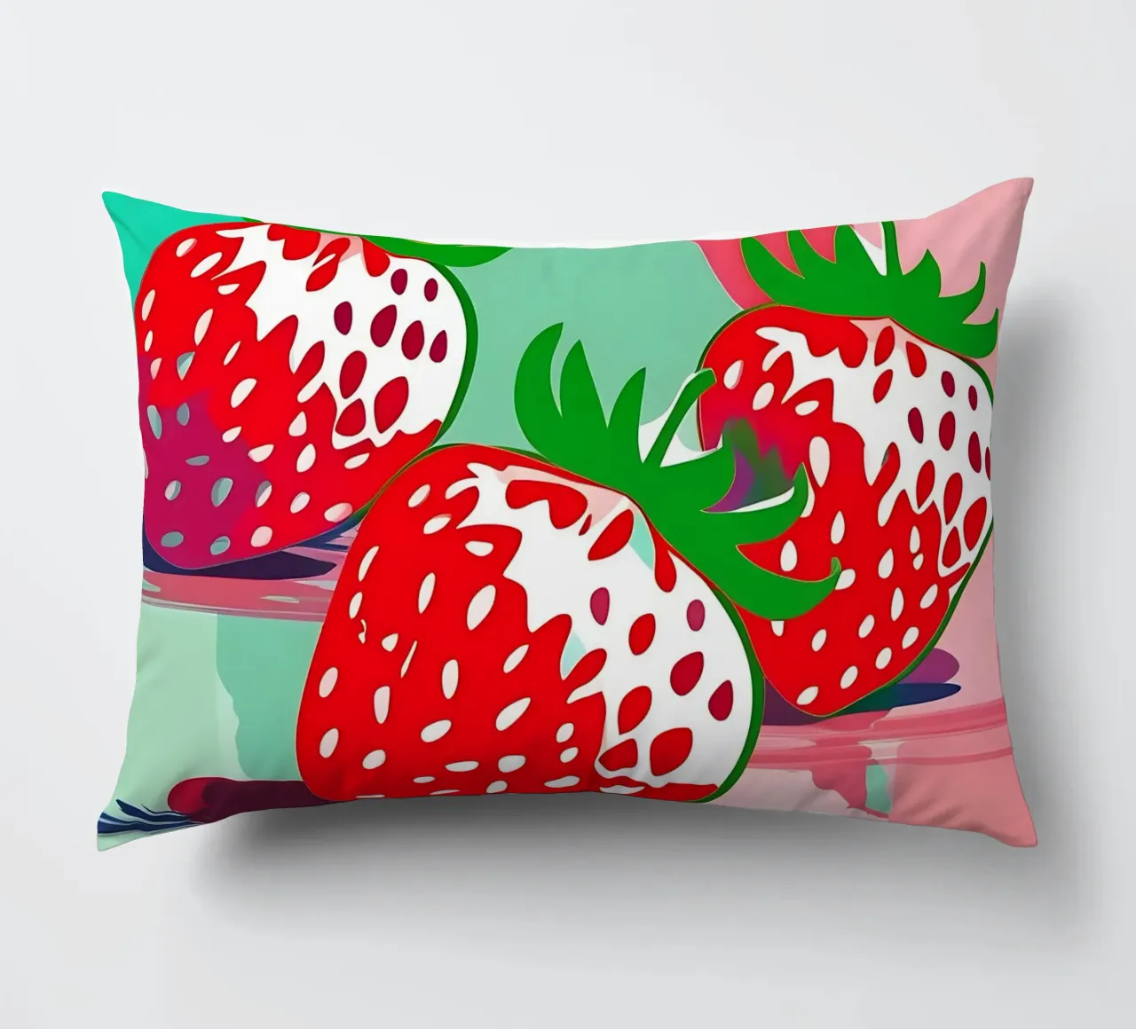 Fragole_stile_A_1 cuscino da Pink- und LoveArt by LK