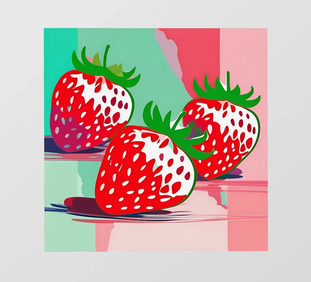Fragole_stile_A_1 pellicola backlit da Pink- und LoveArt by LK