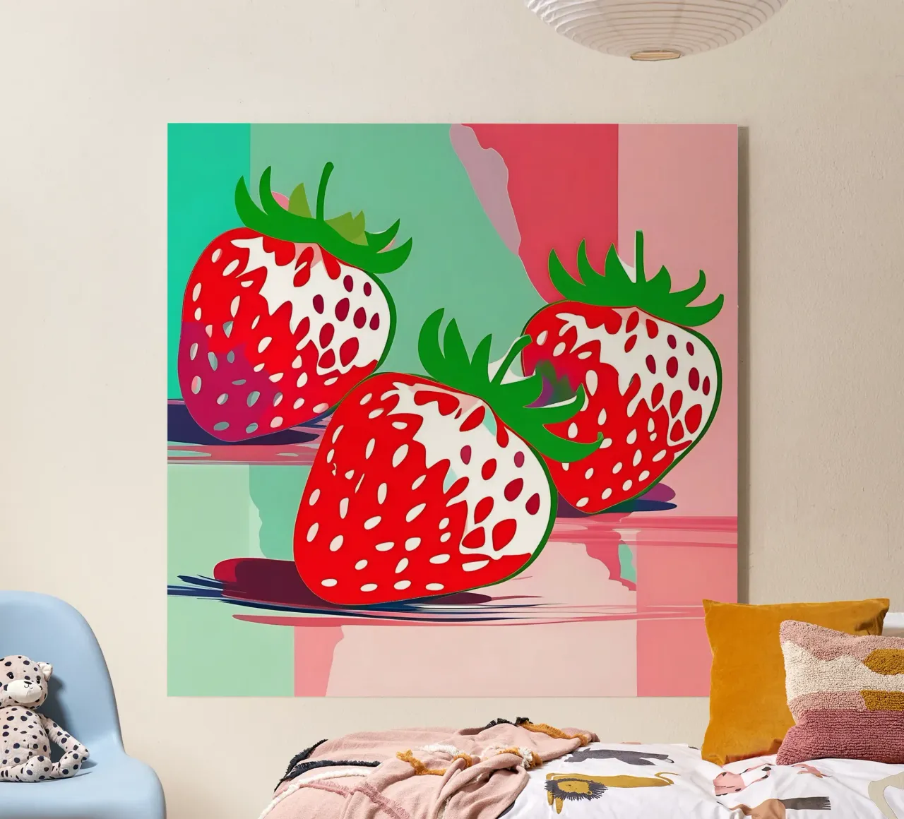 Fragole_stile_A_1 plexiglass da Pink- und LoveArt by LK