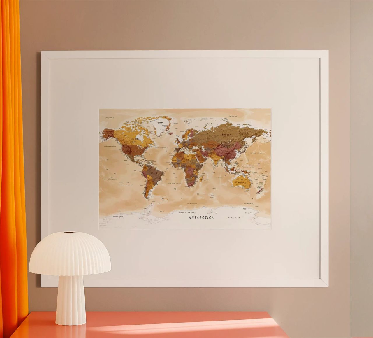 Political Map of the World poster by Aiden Garcia