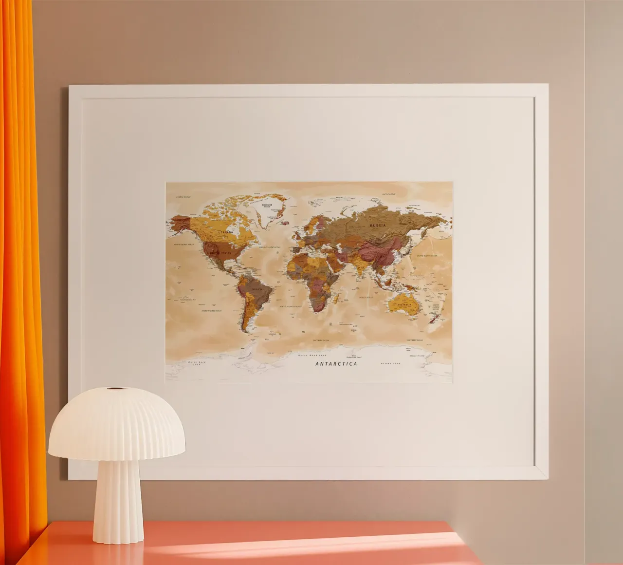 Political Map of the World poster by Aiden Garcia