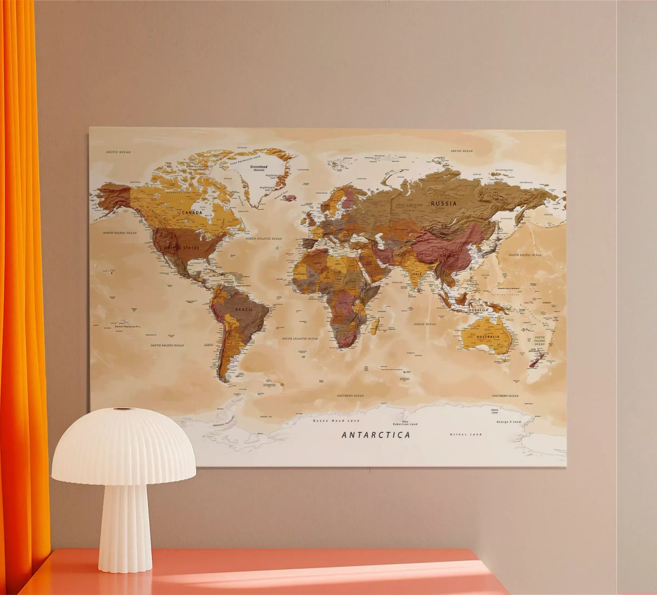 Political Map of the World poster by Aiden Garcia