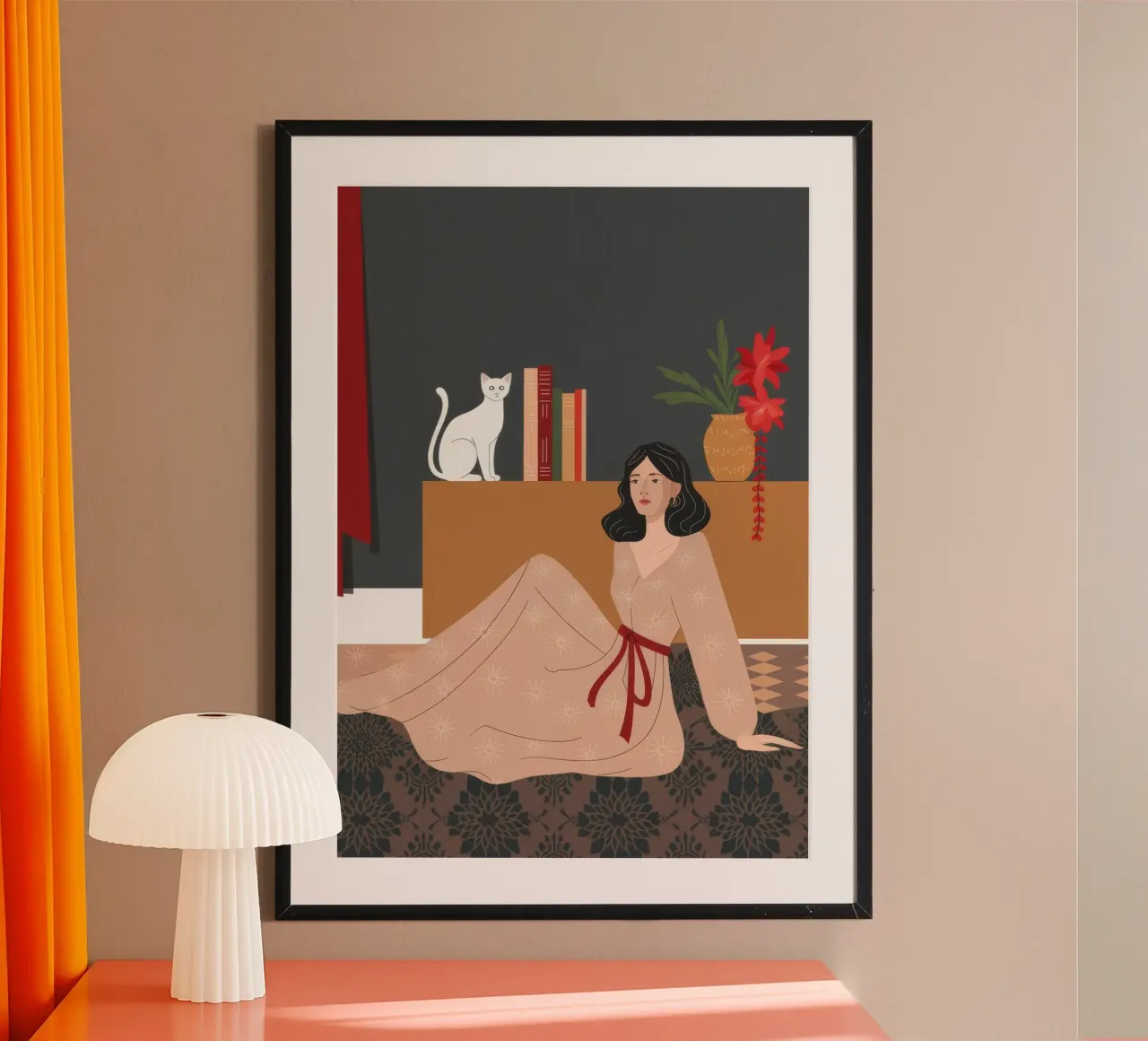 Elegante Relajación Armonía poster con marco de aluminio de Lumina Vision