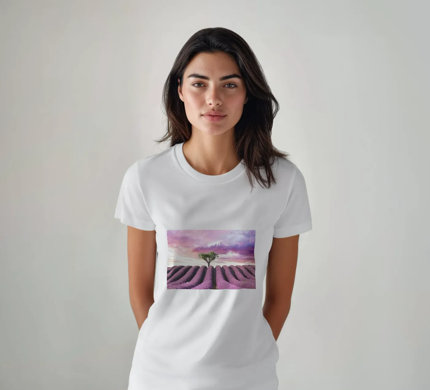 Lavender Fields t-shirt da Magdalena Martin Photography