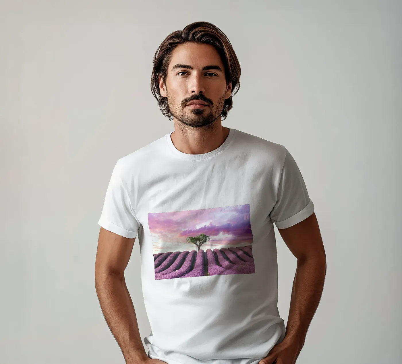 Lavender Fields t-shirt da Magdalena Martin Photography