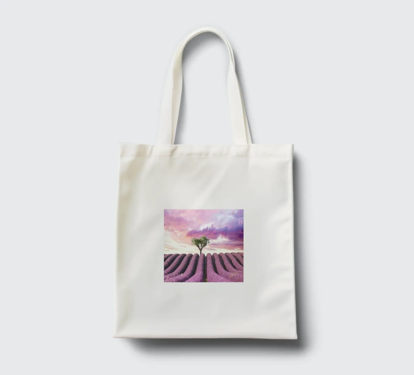 Lavender Fields borsa in juta da Magdalena Martin Photography