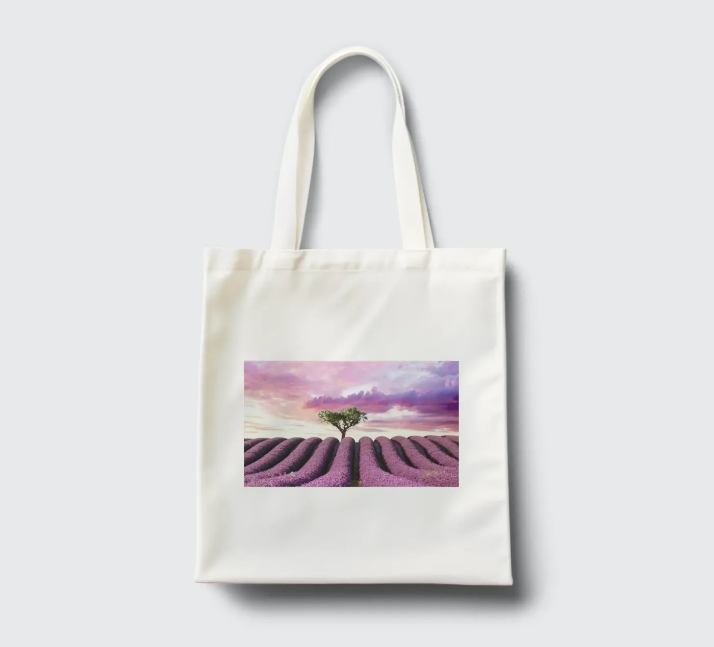 Lavender Fields borsa in juta da Magdalena Martin Photography