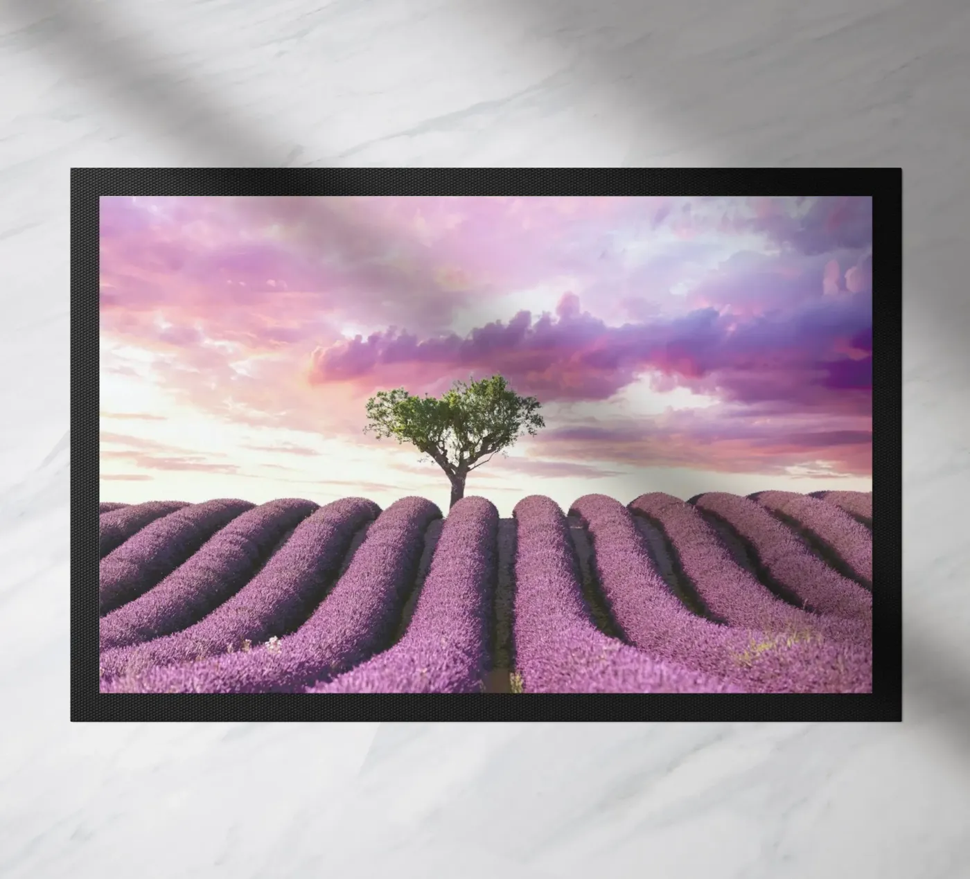 Lavender Fields Fußmatte von Magdalena Martin Photography