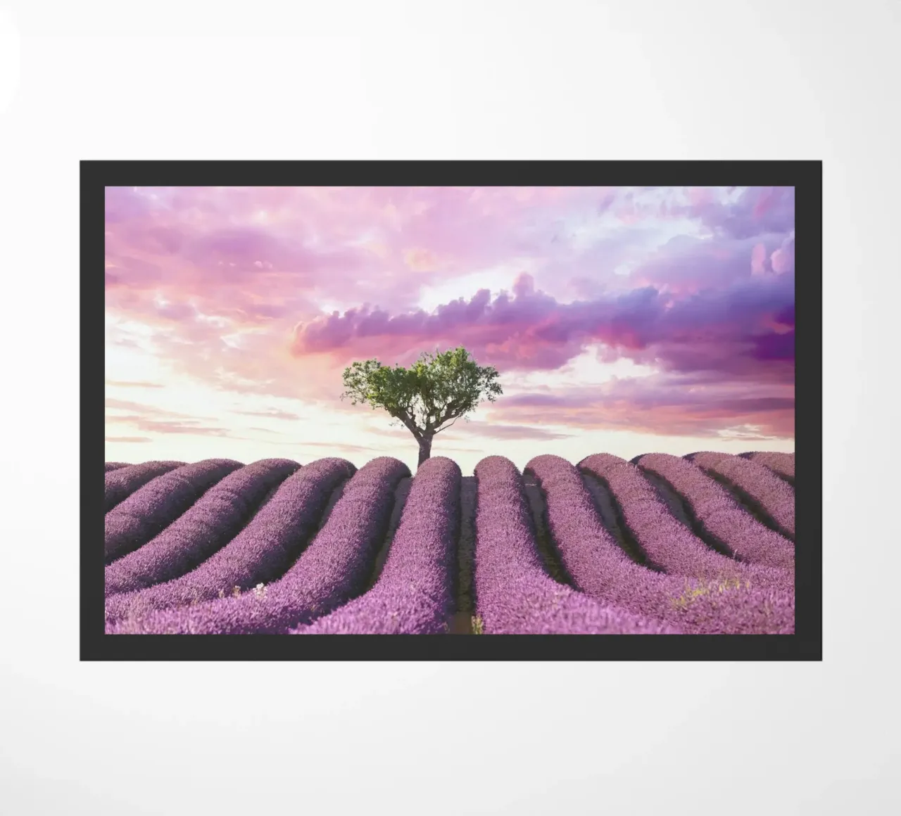 Lavender Fields doormat by Magdalena Martin Photography