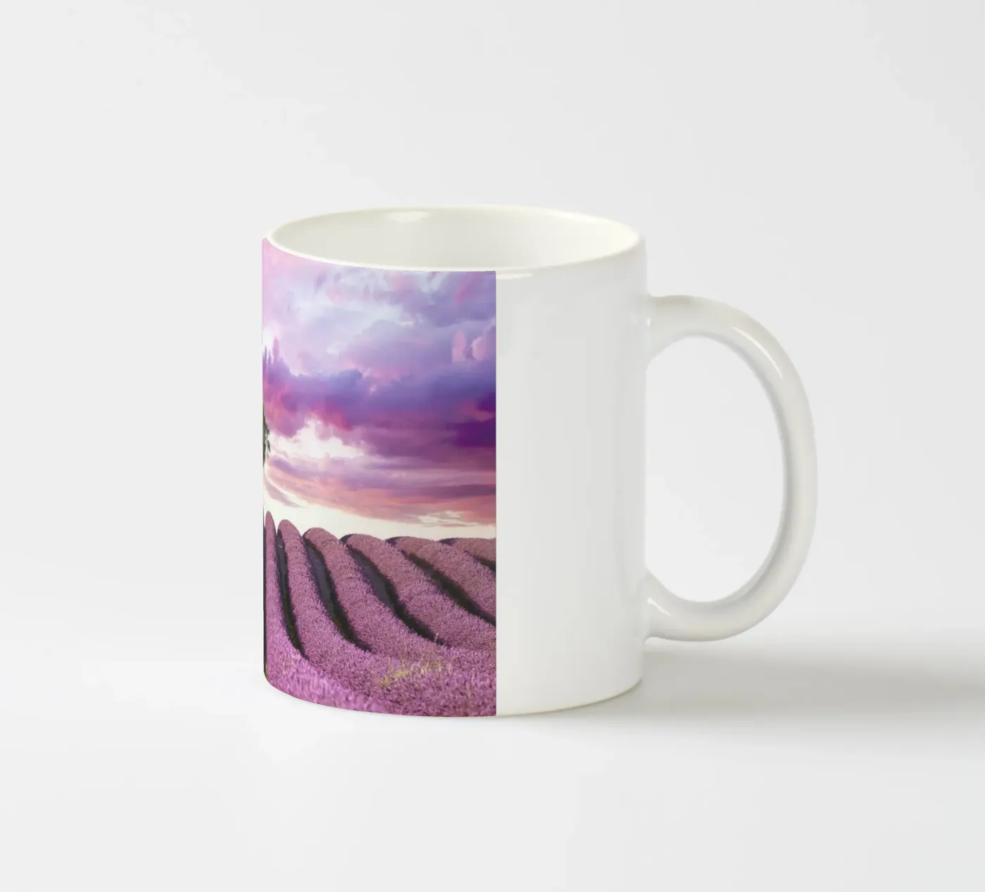 Lavender Fields ceramic mug by Magdalena Martin Photography