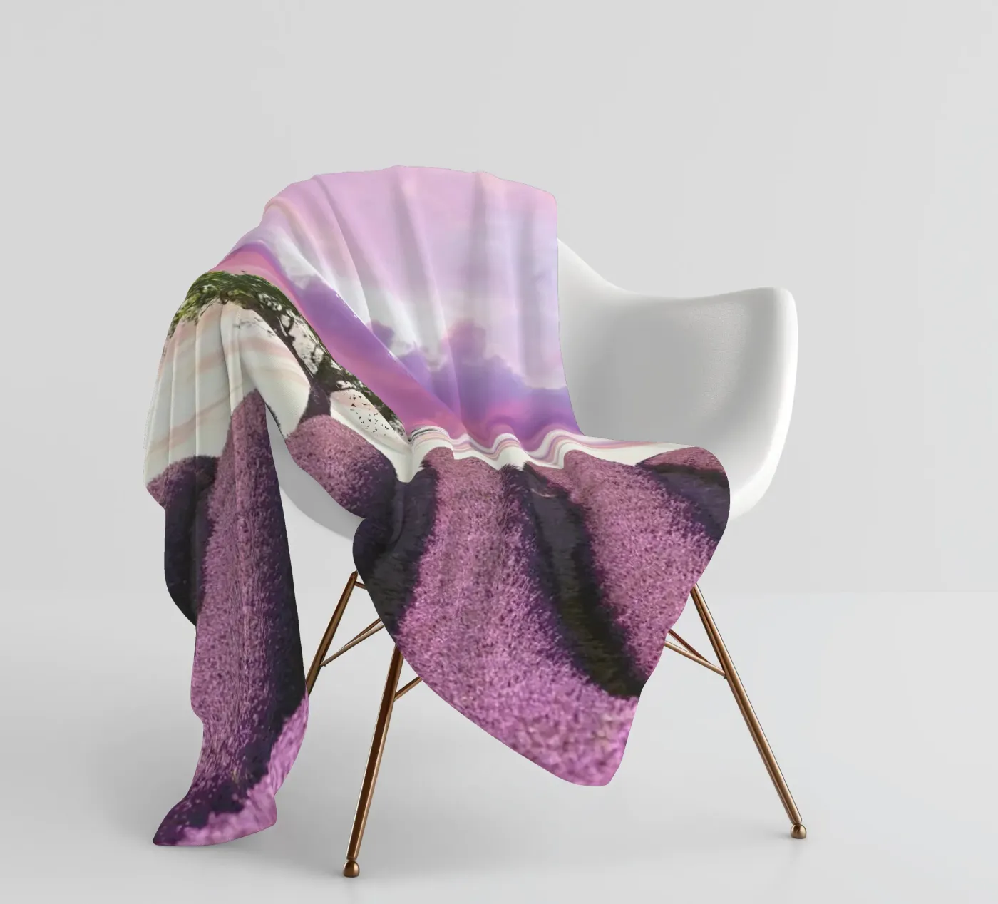 Lavender Fields Fleecedecke von Magdalena Martin Photography