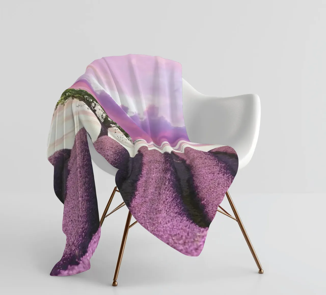 Lavender Fields Fleecedecke von Magdalena Martin Photography