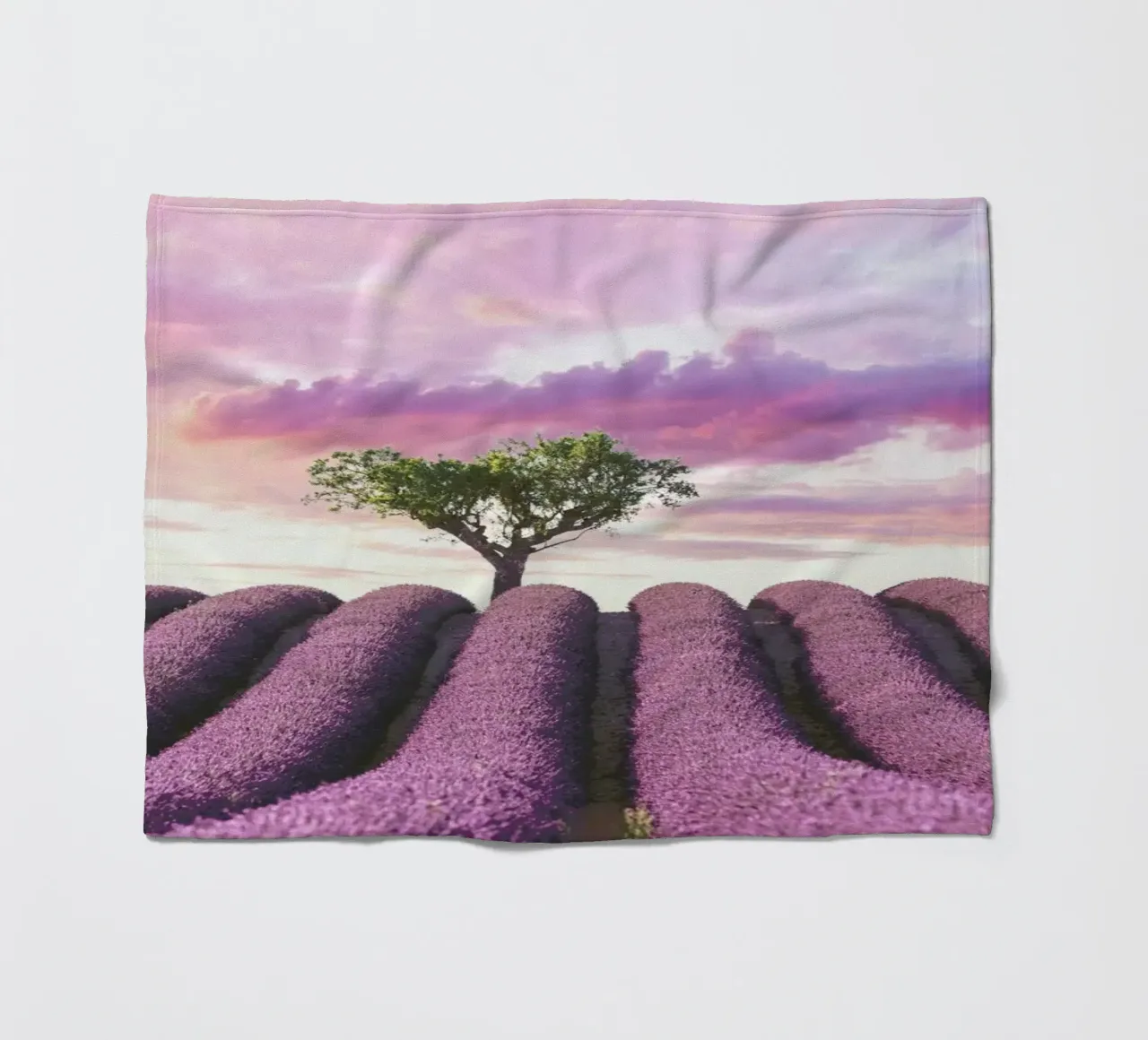 Lavender Fields Fleecedecke von Magdalena Martin Photography