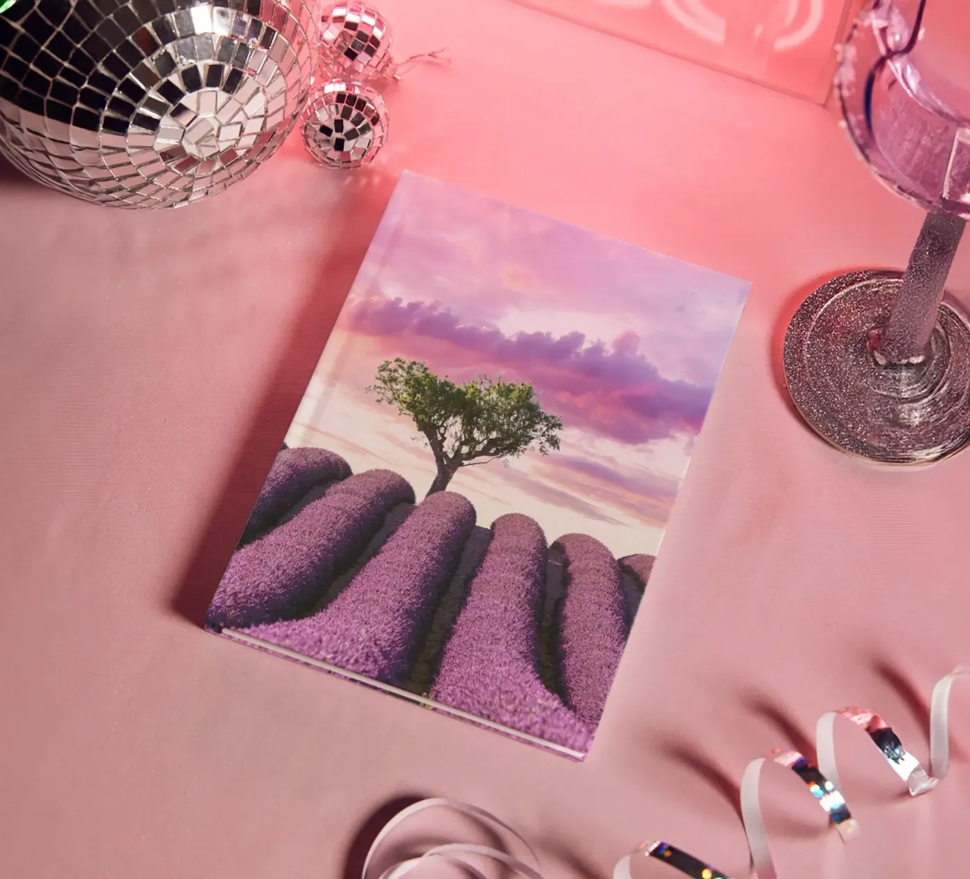 Lavender Fields notebook by Magdalena Martin Photography
