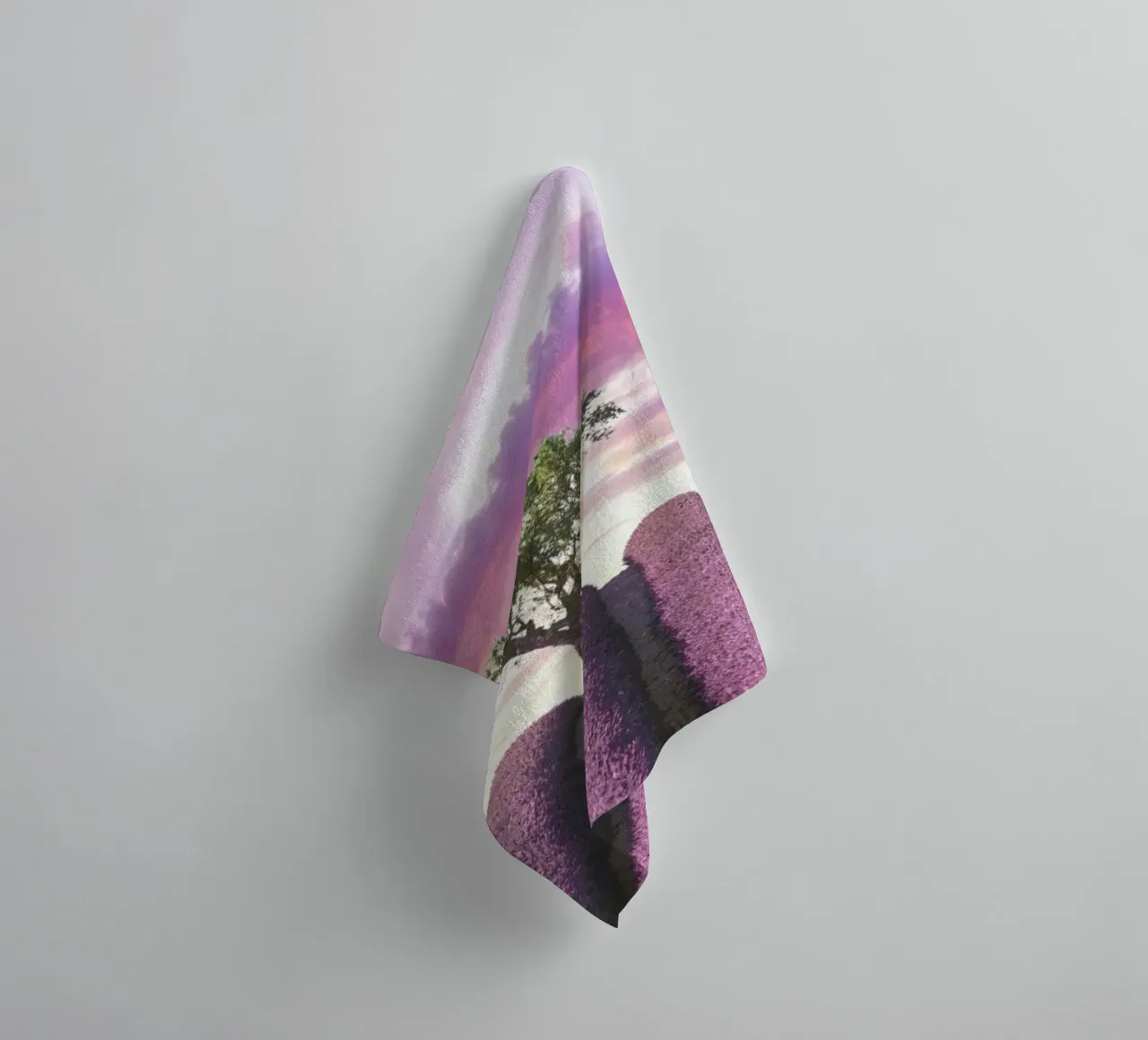Lavender Fields towel by Magdalena Martin Photography