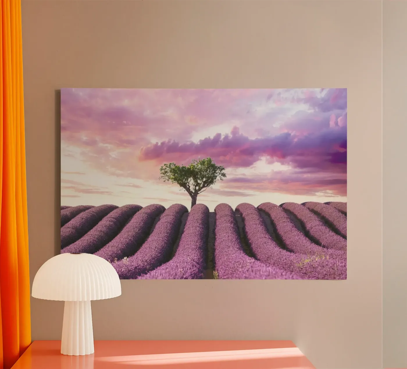Lavender Fields canvas van Magdalena Martin Photography