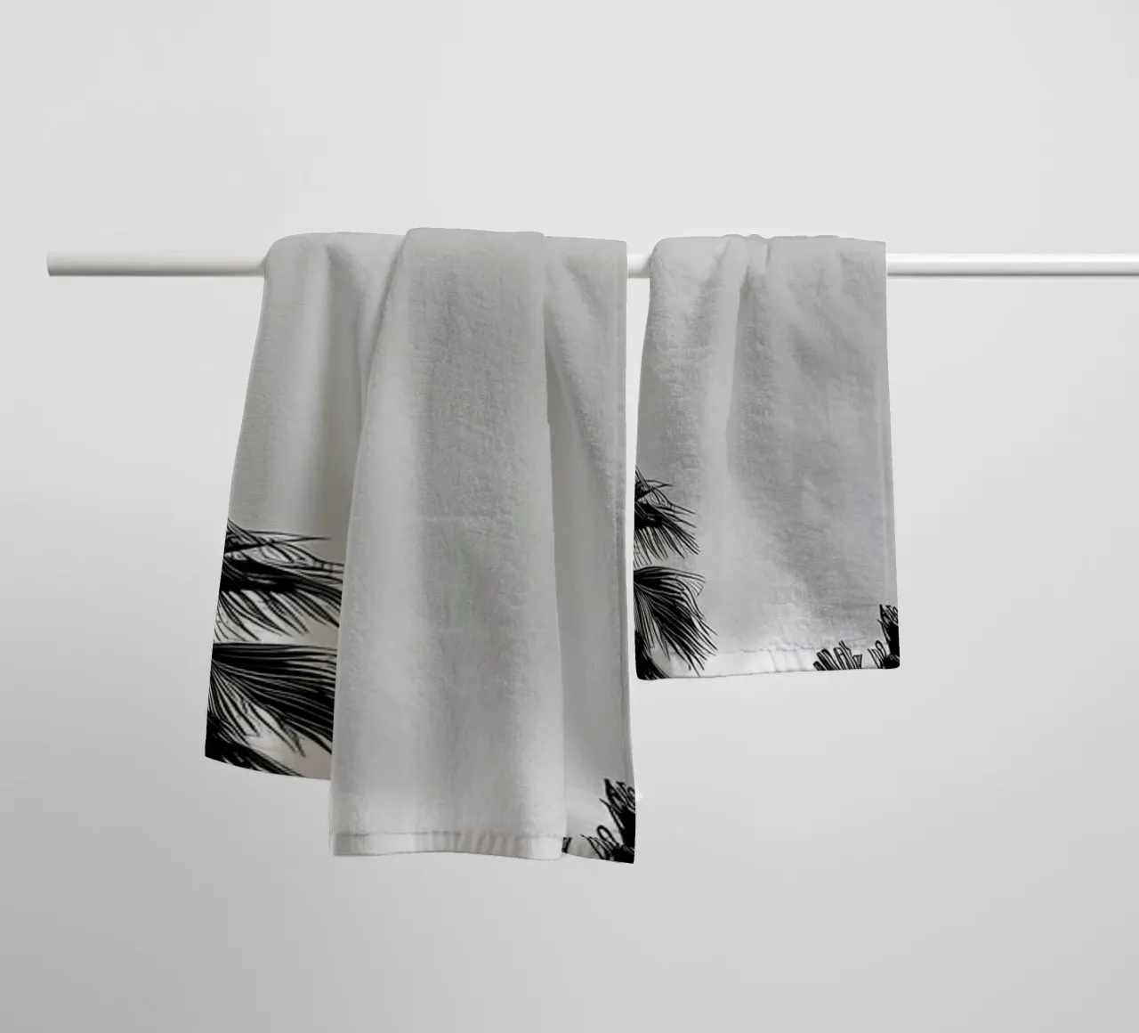 Palm Silhouettes towel by Matthew Katz