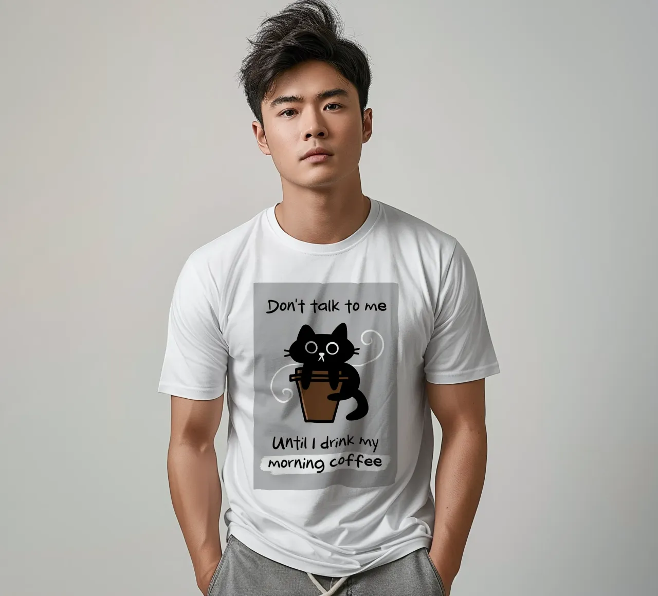 Non parlare prima del caffè t-shirt da Bartosz Powalka