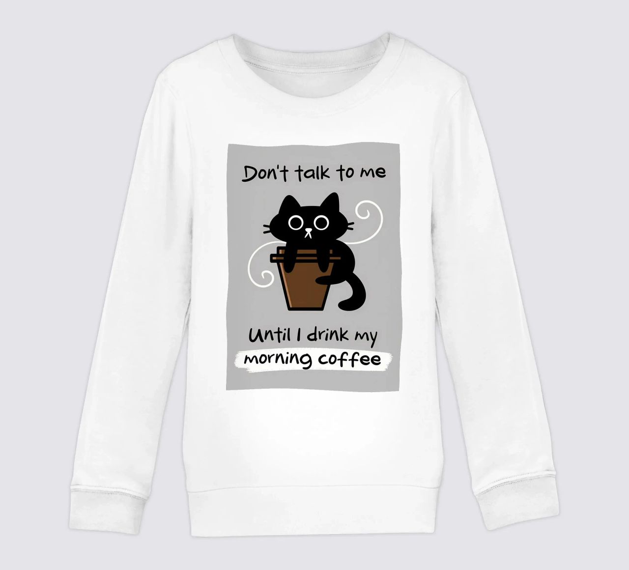 Non parlare prima del caffè felpa bambino da Bartosz Powalka