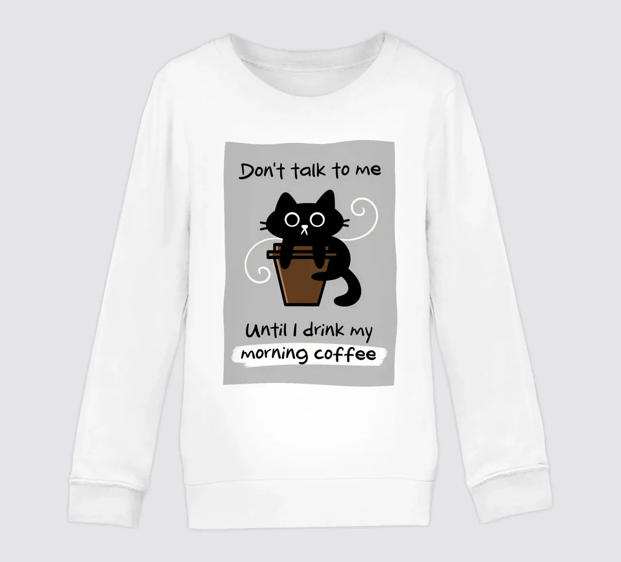 Non parlare prima del caffè felpa bambino da Bartosz Powalka