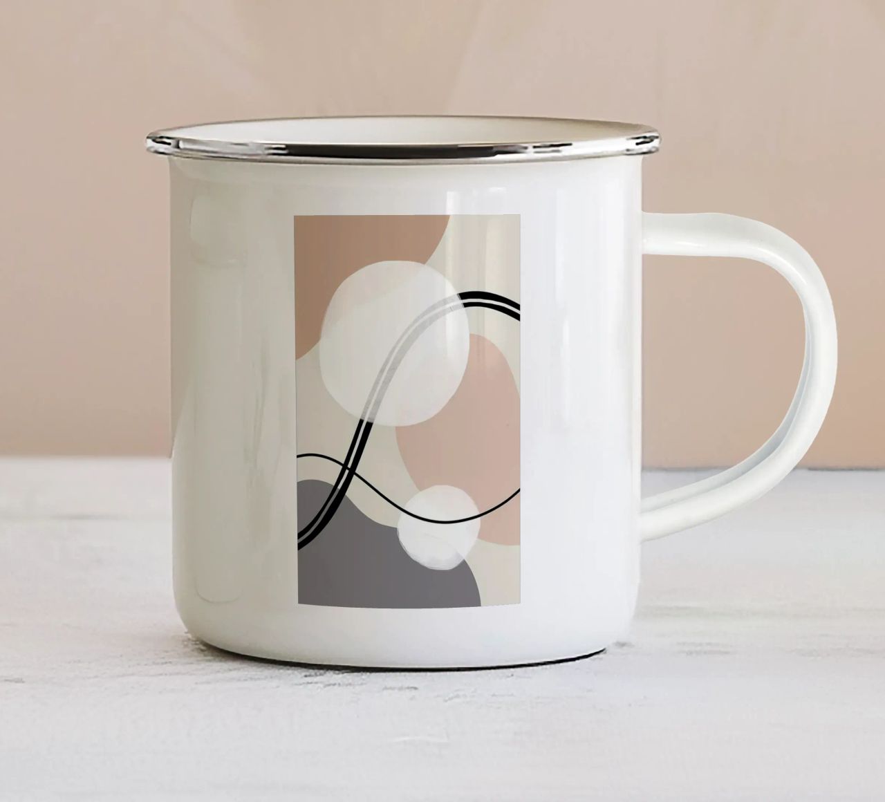 Stile Boho no 8 Rilassato tazza in smalto da Aiden Garcia