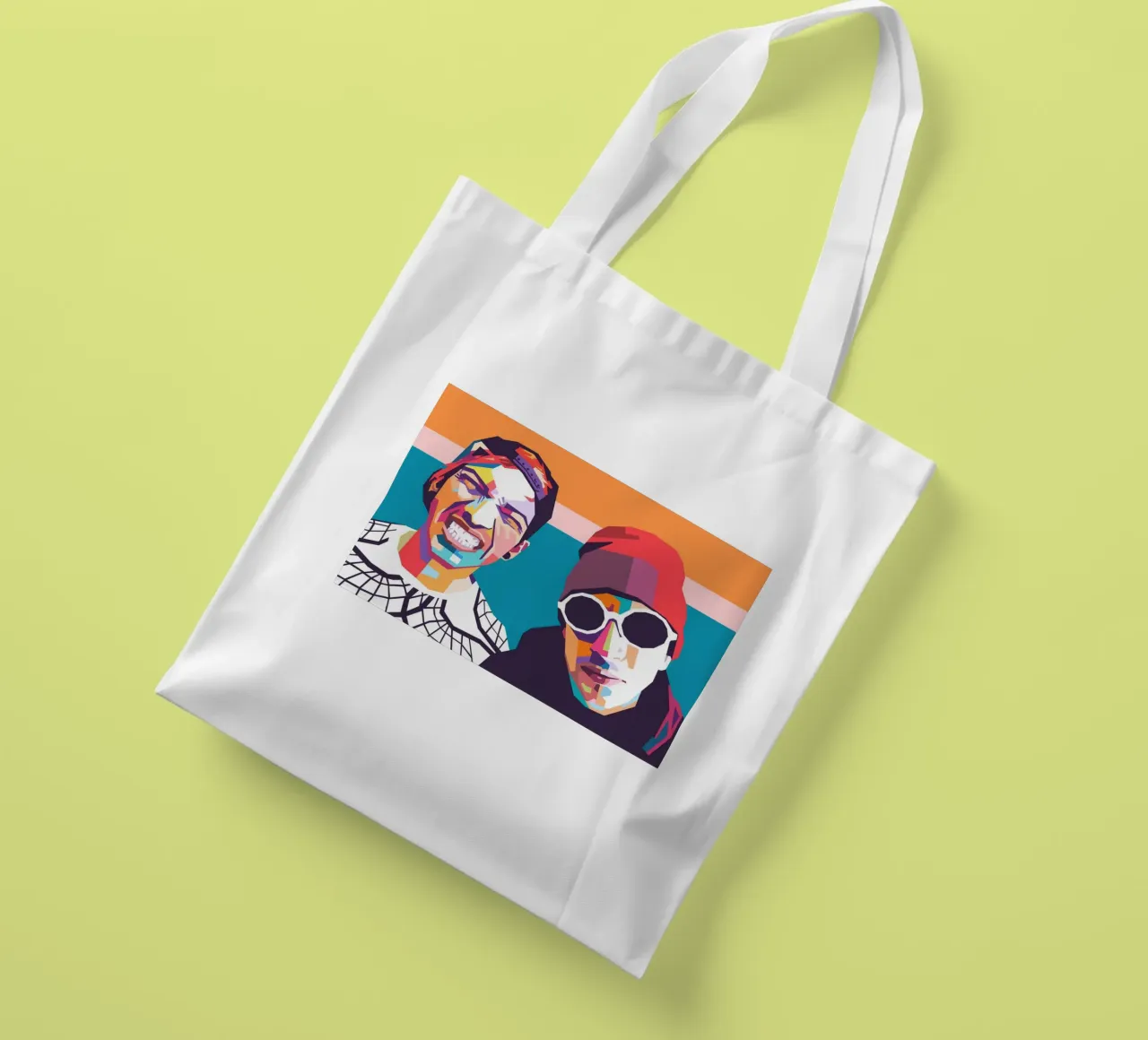 Twenty One Pilots groupe pop art tote bag de Hantamrata