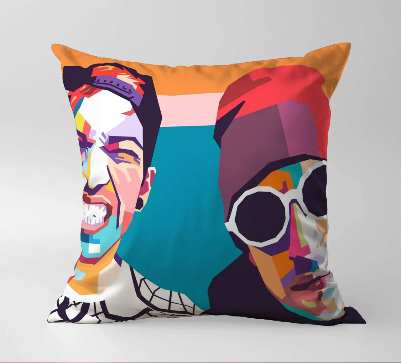 Pop art della band Twenty One Pilots cuscino da Hantamrata