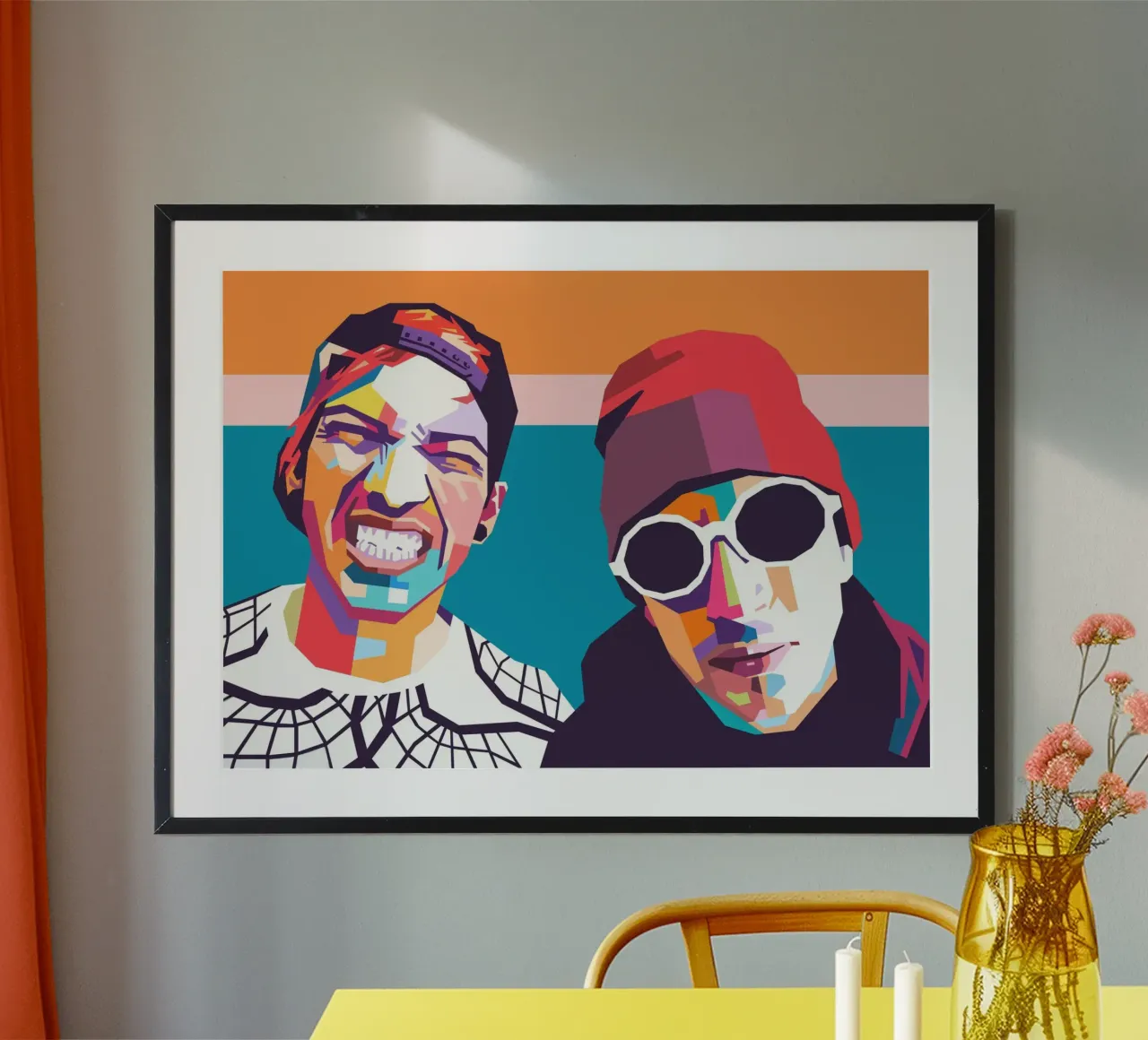 Pop art della band Twenty One Pilots poster da Hantamrata