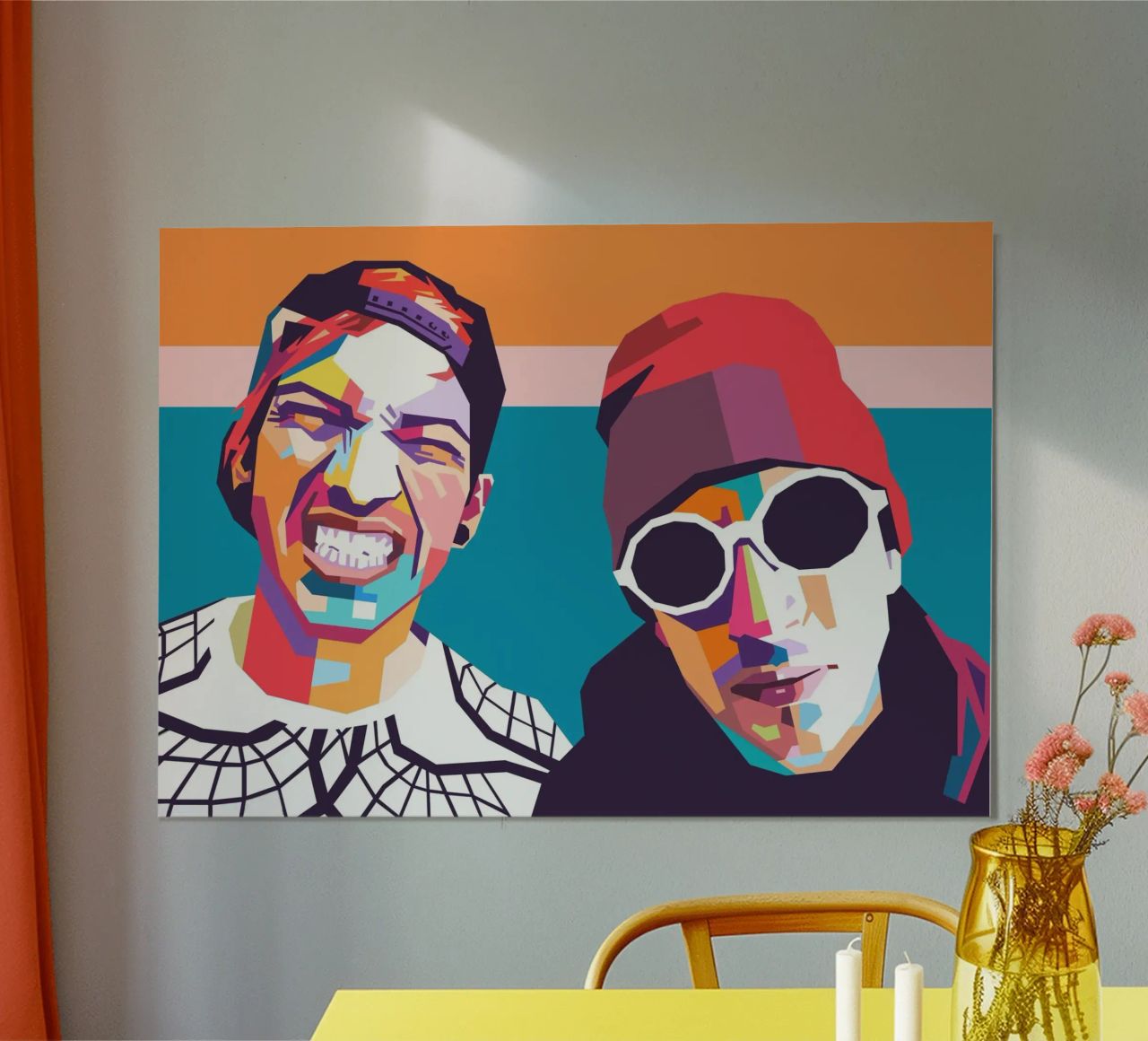 Twenty One Pilots band pop art poster by Hantamrata