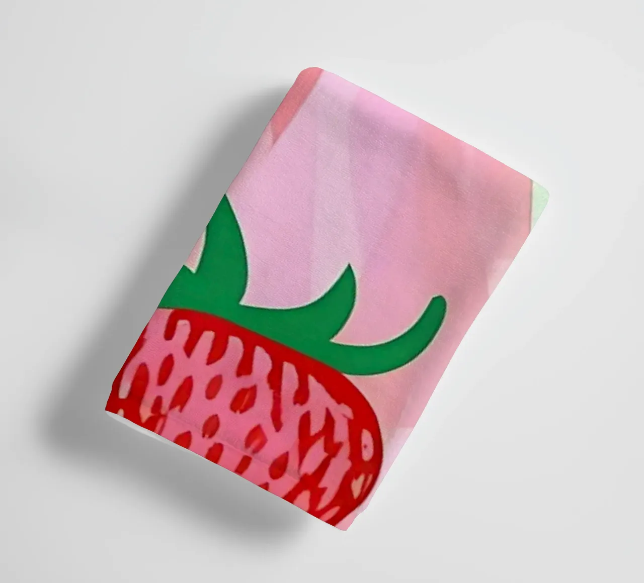 Fragole_stile_A_2 asciugamano da bagno da Pink- und LoveArt by LK