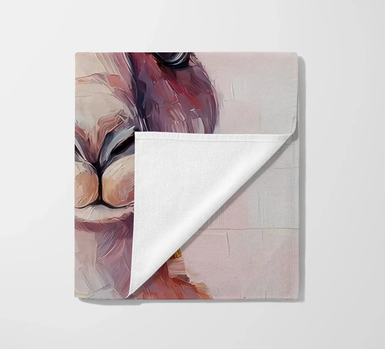 Kangaroo with Toilet Paper Hat beach towel by Adrian Patel