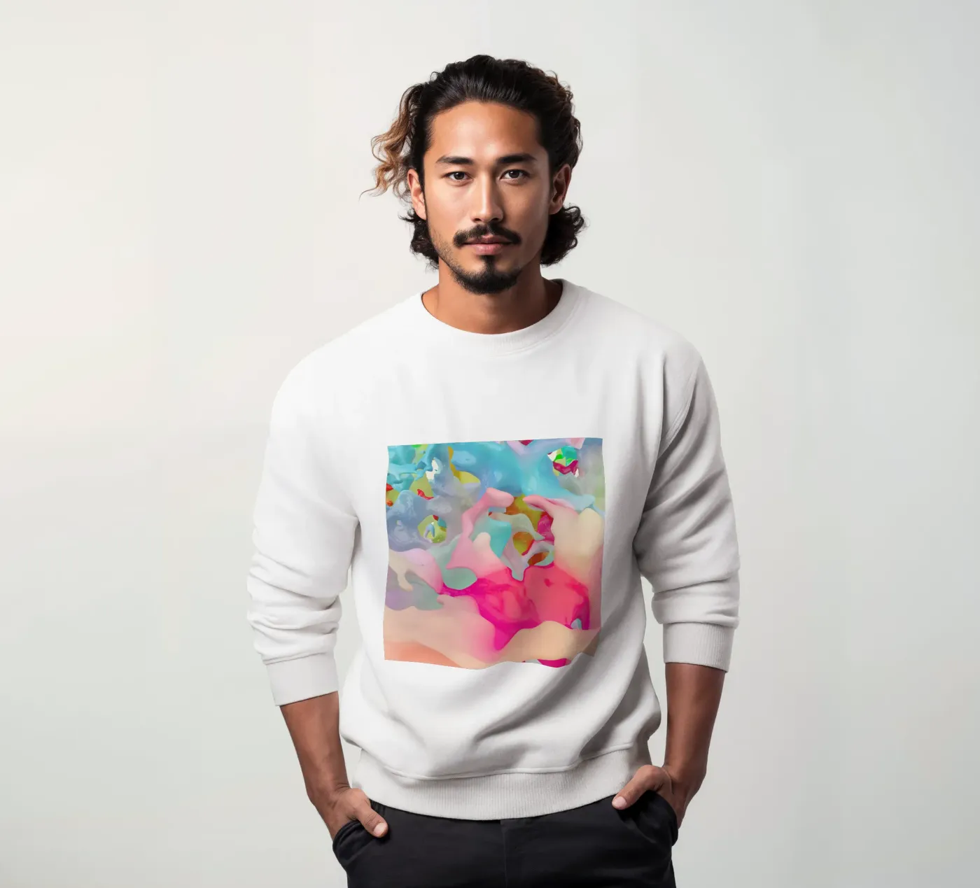 Boundless in Algorithm 13 sweatshirt by Julian Wolkenstein