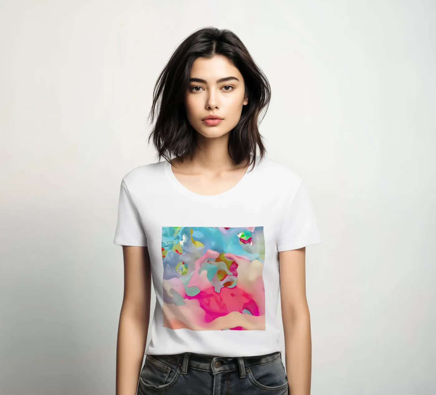 Boundless in Algorithm 13 dames t-shirt getailleerd van Julian Wolkenstein