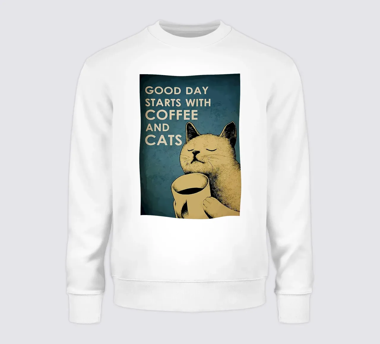 Caffè e gatti felpa da Bartosz Powalka