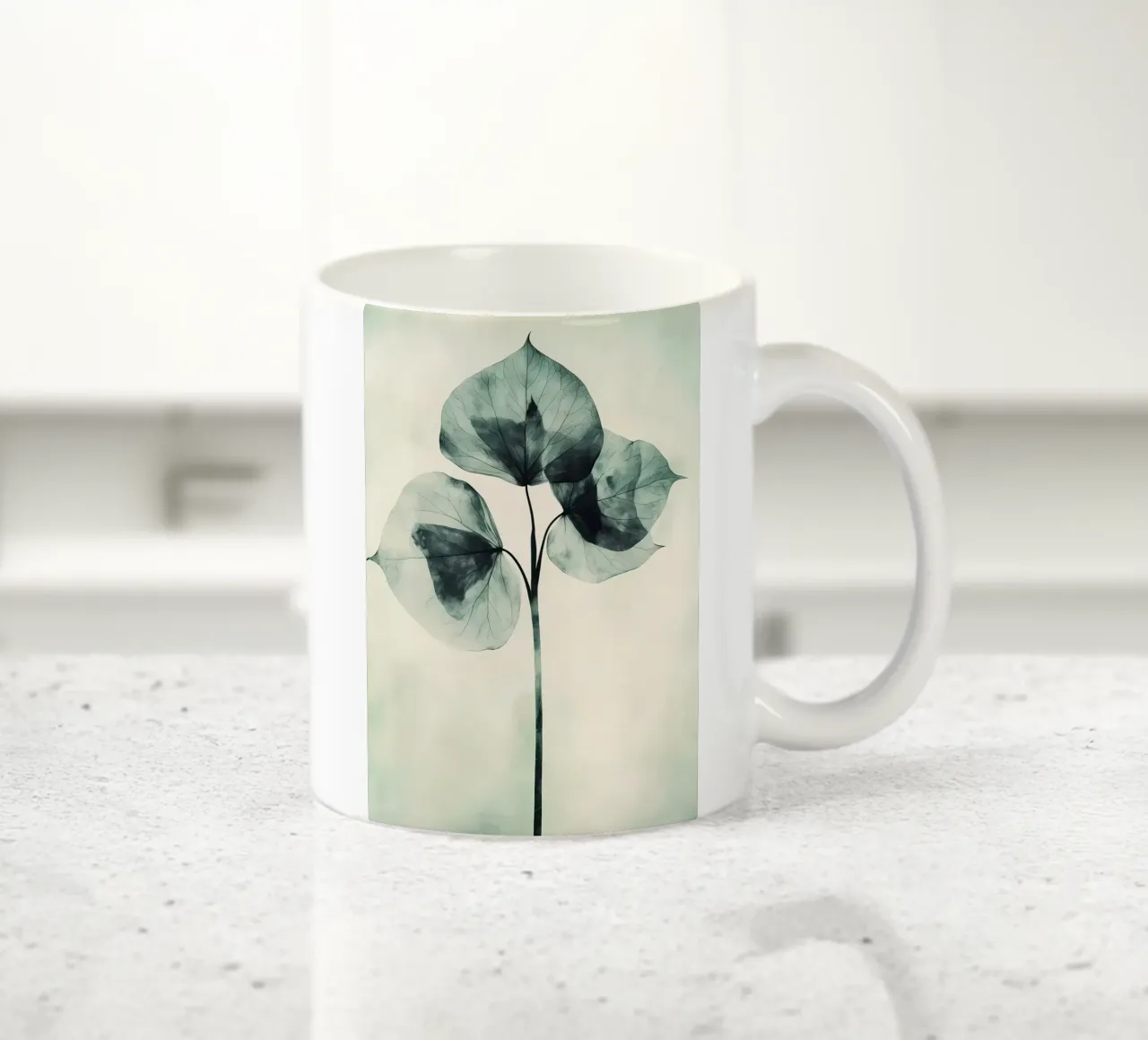 Foglie traslucide tazza in ceramica da Nicholas Campbell