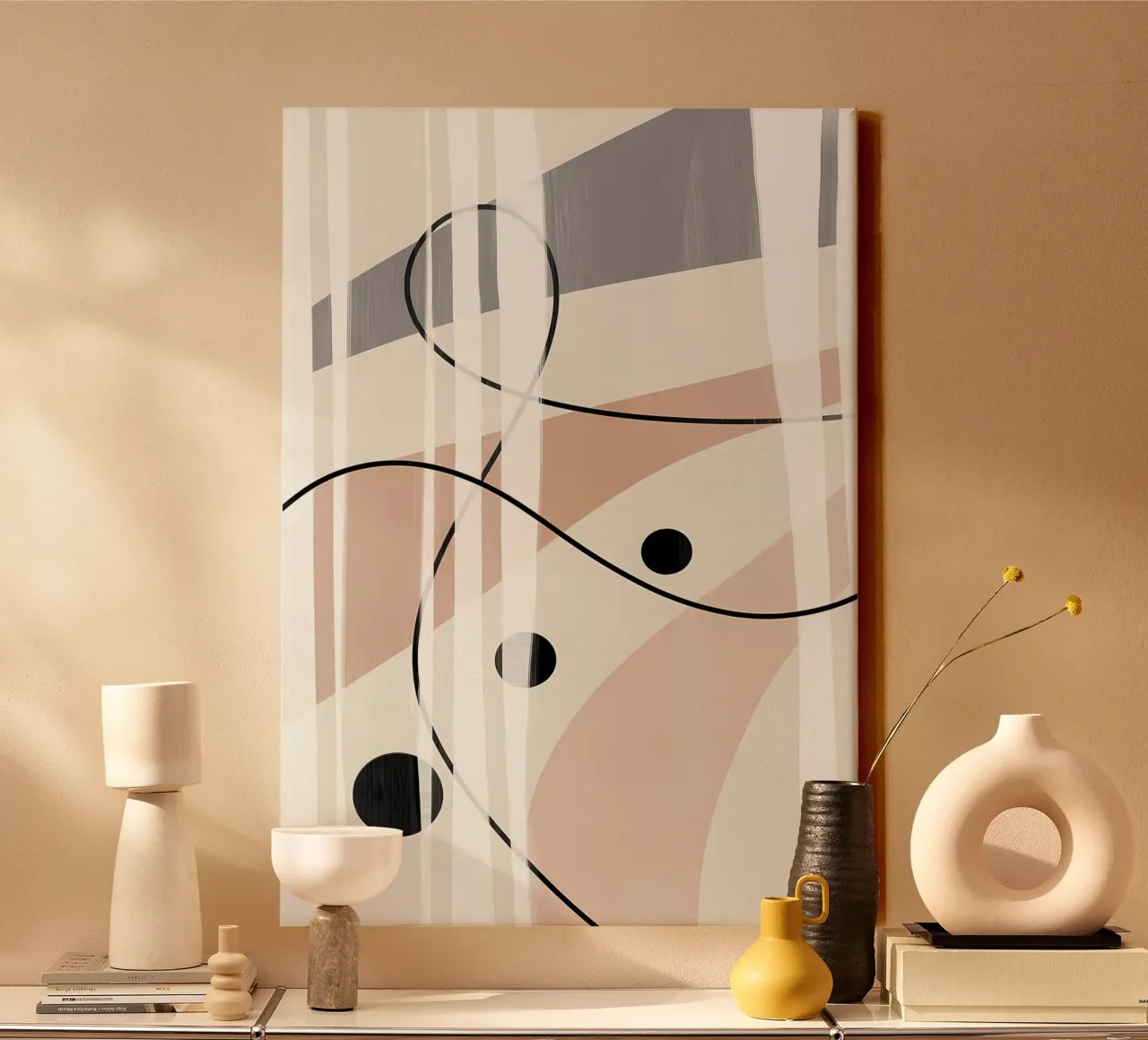 Boho Style no11 Filigran Leinwand von Aiden Garcia