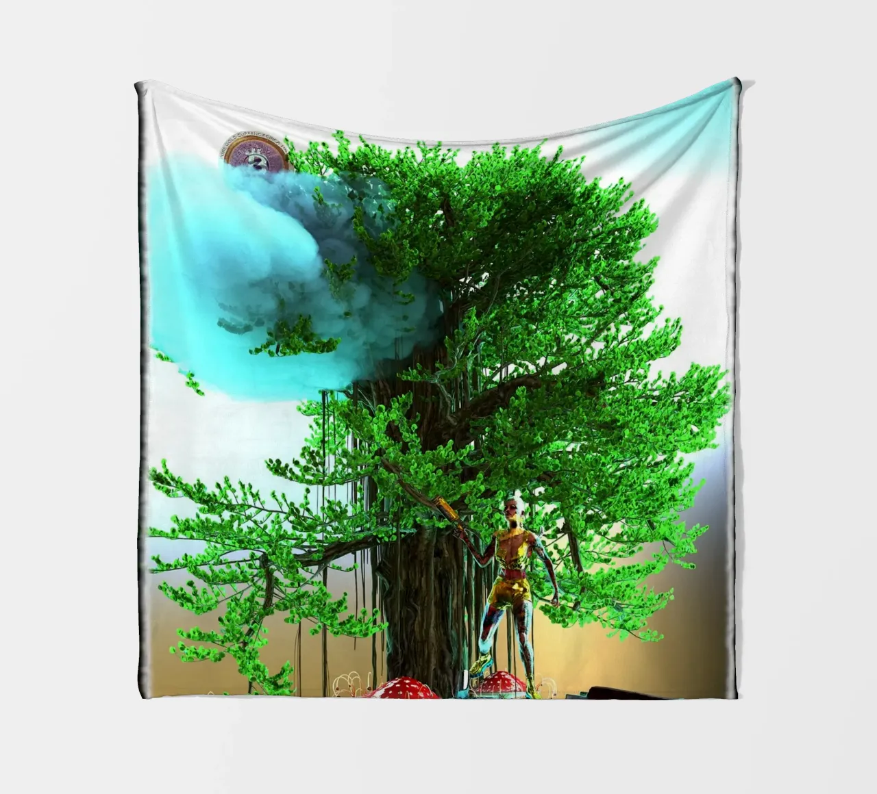 Asso di Denari - Arcano minore dei Tarocchi dei Parchi Witcher coperta in pile da the-witcher
