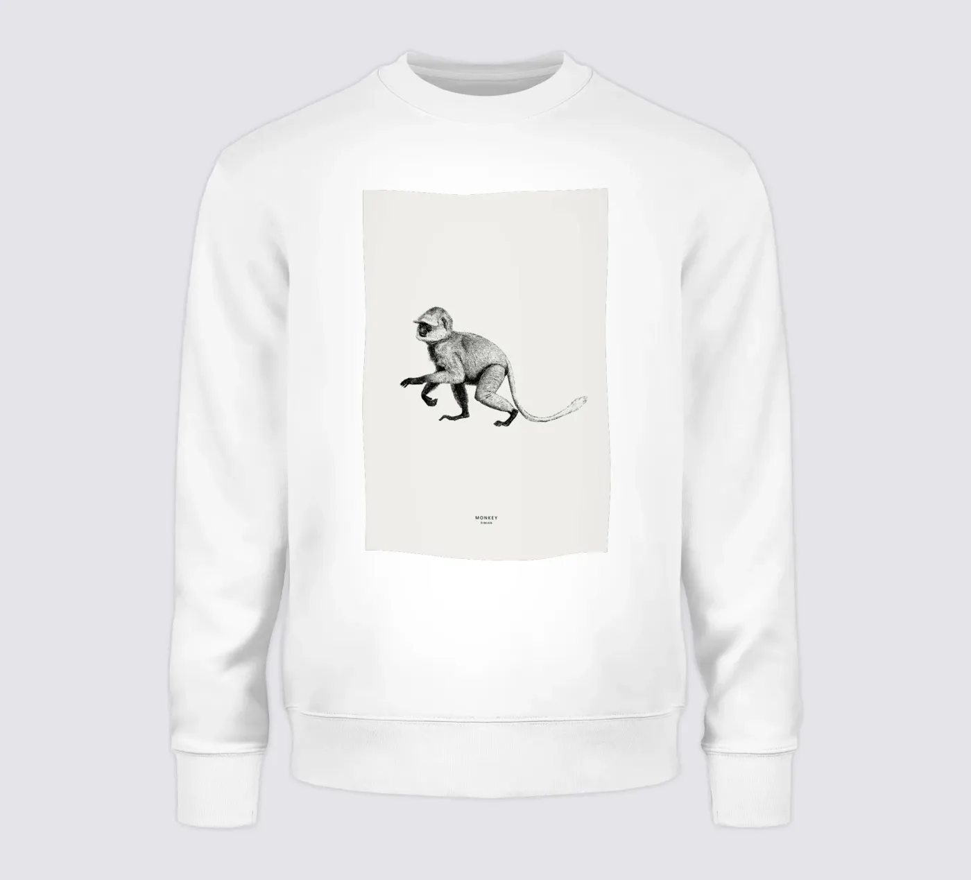 Monkey sweatshirt by Flora & Fauna