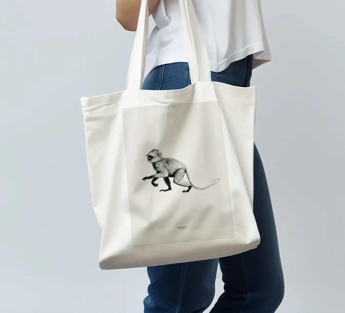 Monkey borsa in juta da Flora & Fauna