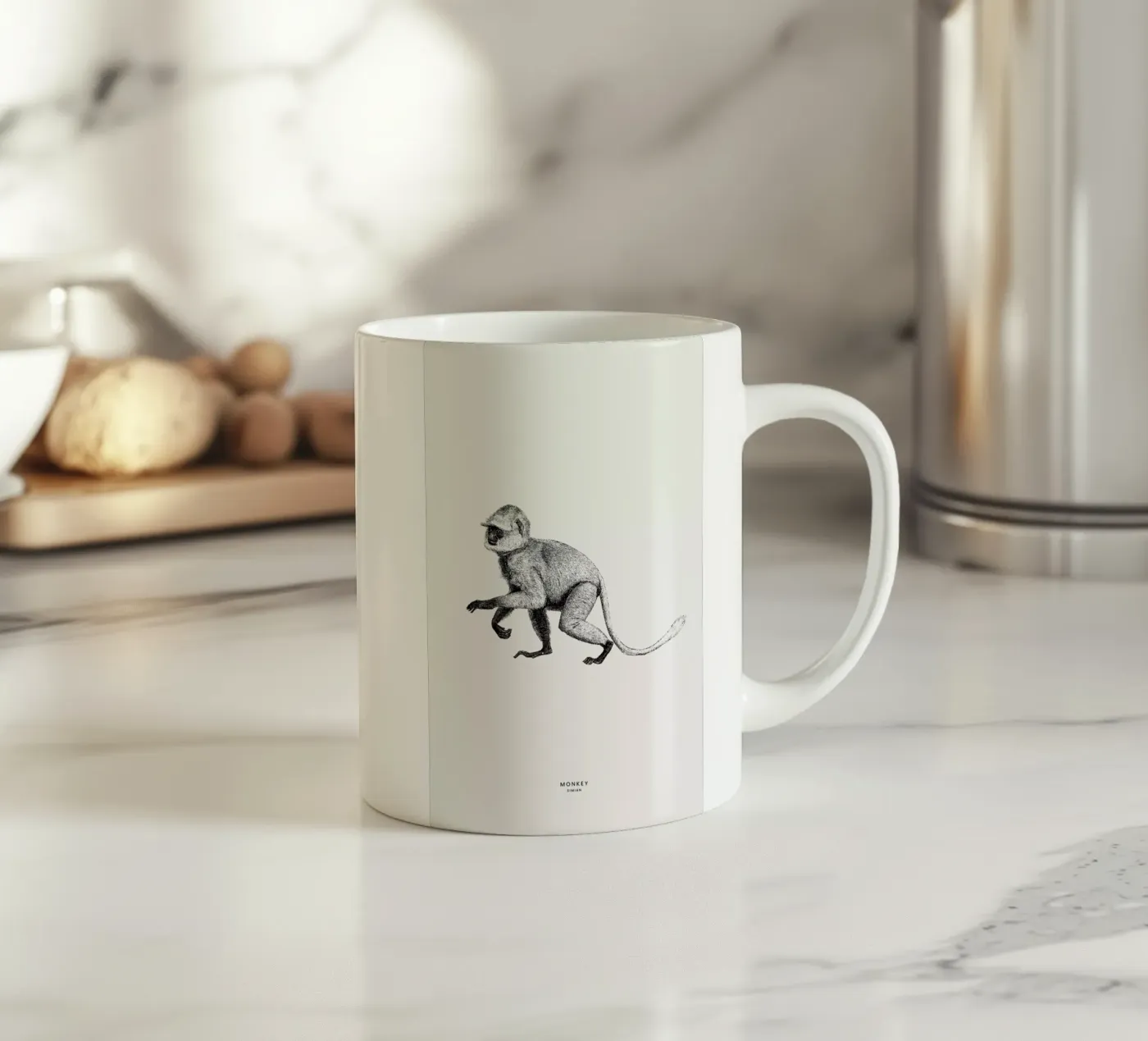 Monkey Keramik Tasse von Flora & Fauna