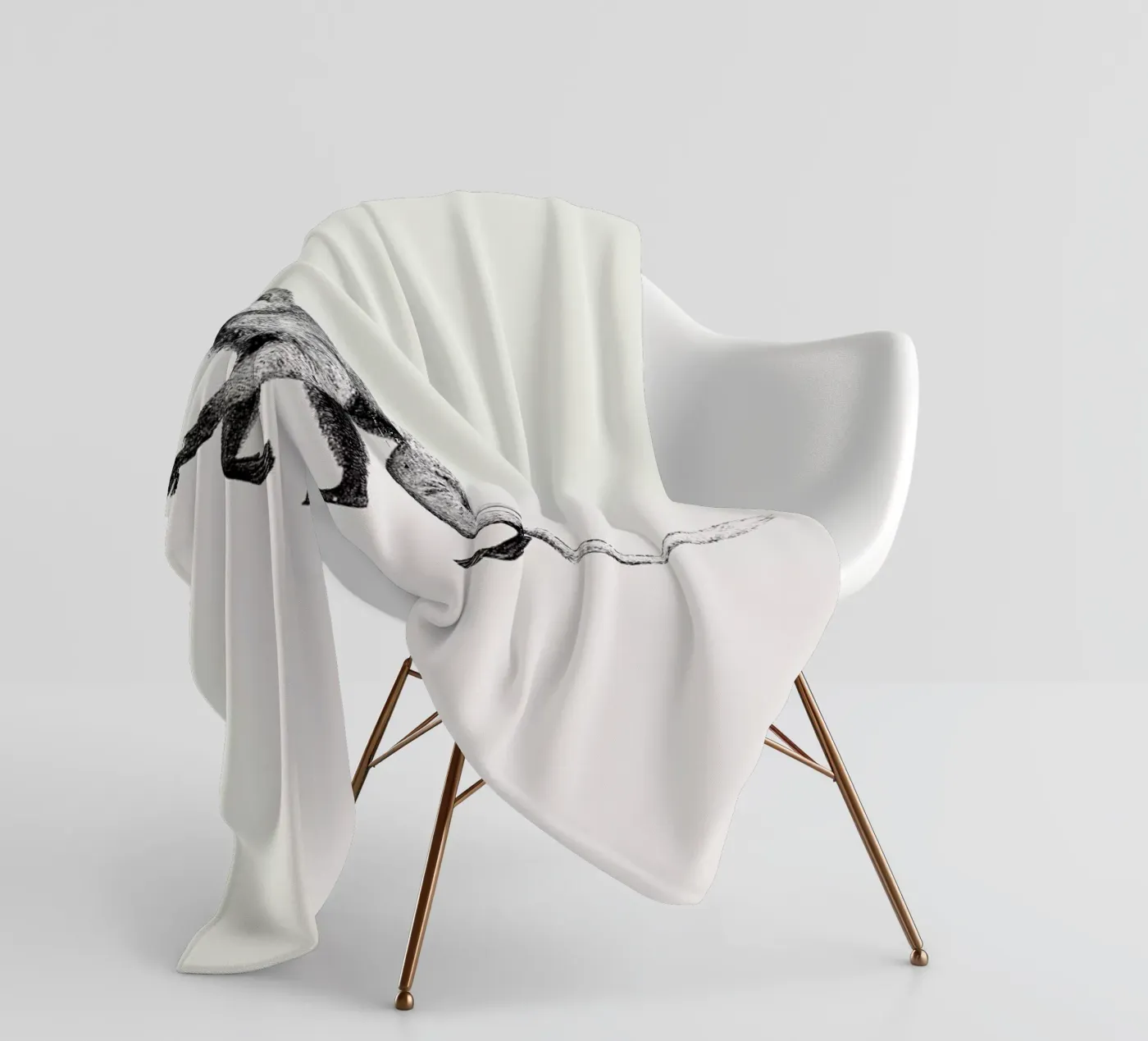 Monkey plaid polaire de Flora & Fauna