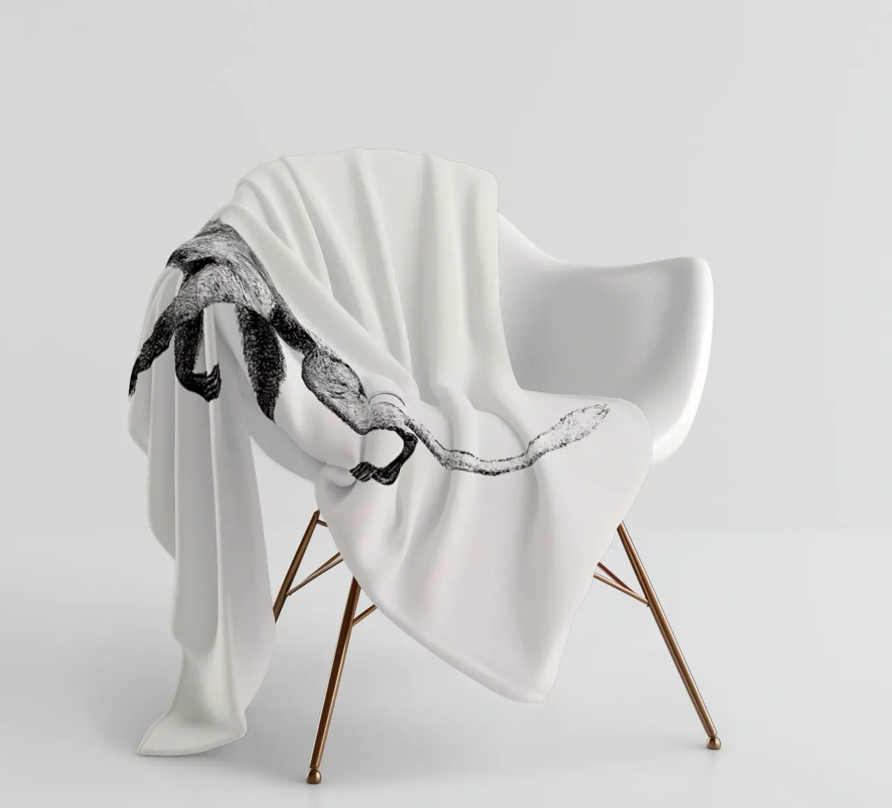 Monkey Fleecedecke von Flora & Fauna