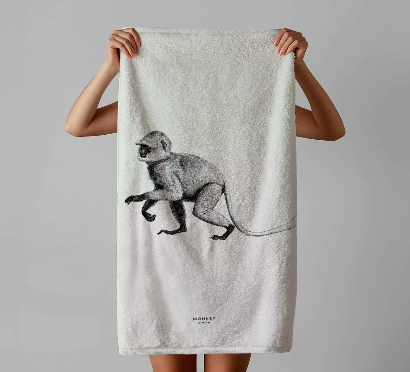 Monkey asciugamano da bagno da Flora & Fauna