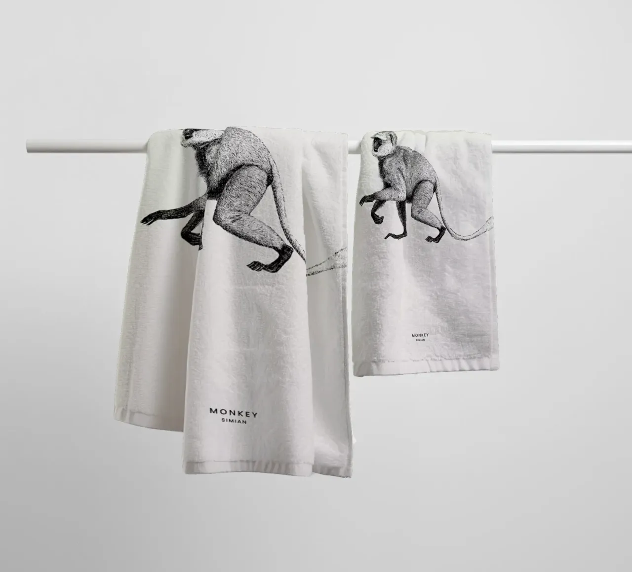 Monkey towel by Flora & Fauna